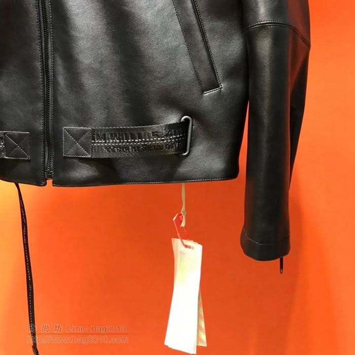 OffWhite男裝 最高品質 19/20FW新款皮衣 off秋冬新款皮衣外套  tzy2378